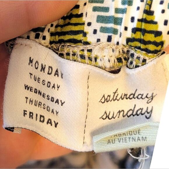 Saturday Sunday Anthropologie Cream Chevron Knit Shorts Size S - Picture 3 of 6